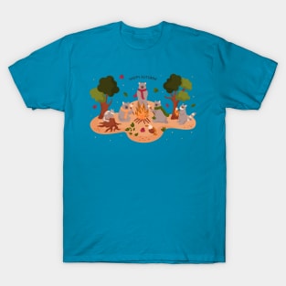 Happy Animals Autumn Band T-Shirt